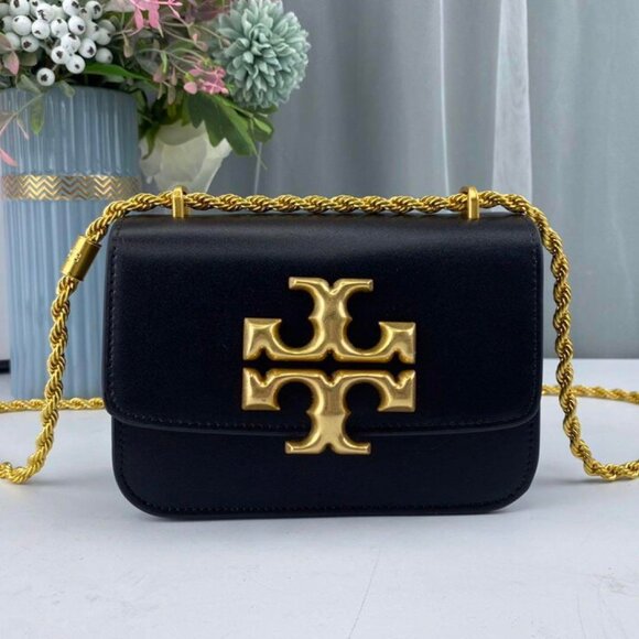 Elegant black shoulder bag by Tory Burch ✨